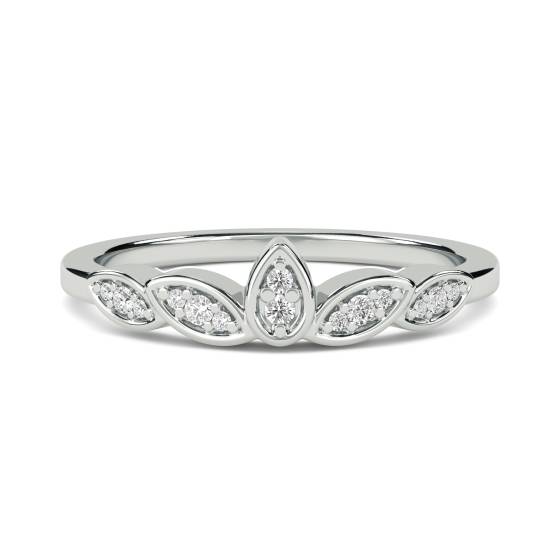 0.10ct VS/F-G Round Diamond Shaped Decorative Band
