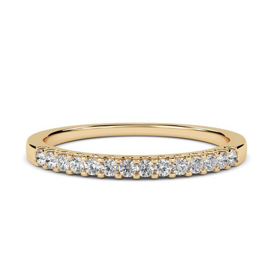Round Diamond Half Eternity Ring