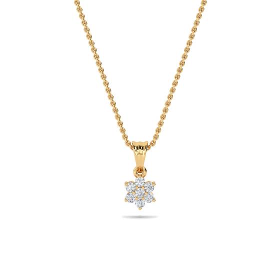 Cluster Round Diamond Designer Pendant
