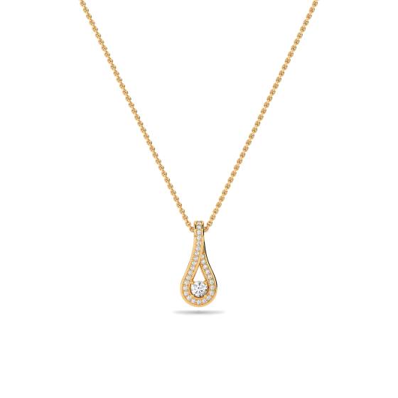Stylish Round Diamond Designer Pendant