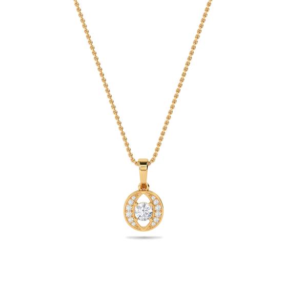 Unique Round Diamond Designer Pendant