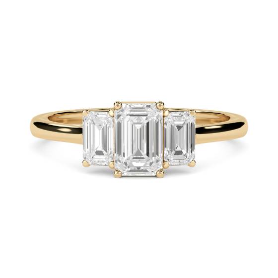 Emerald Trilogy Ring