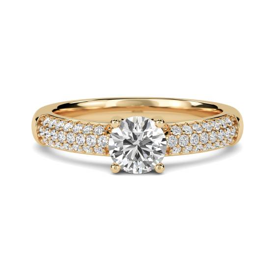 Unique Vintage Round Diamond Ring