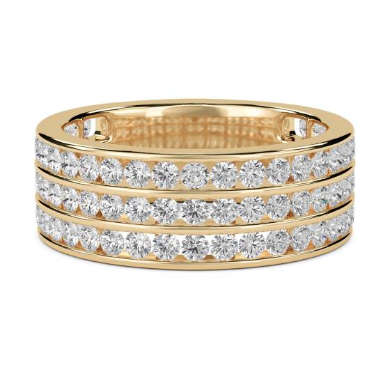 1.50ct SI/F-G Round Natural Diamond Eternity Ring