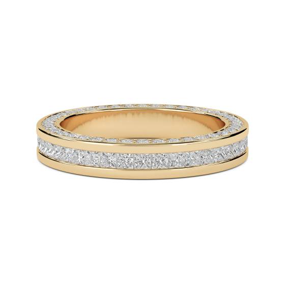 Princess and Round Diamond Full Eternity Ring