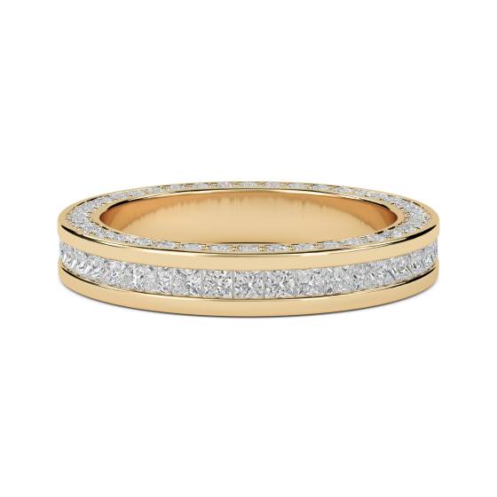 Princess and Round Diamond Full Eternity Ring