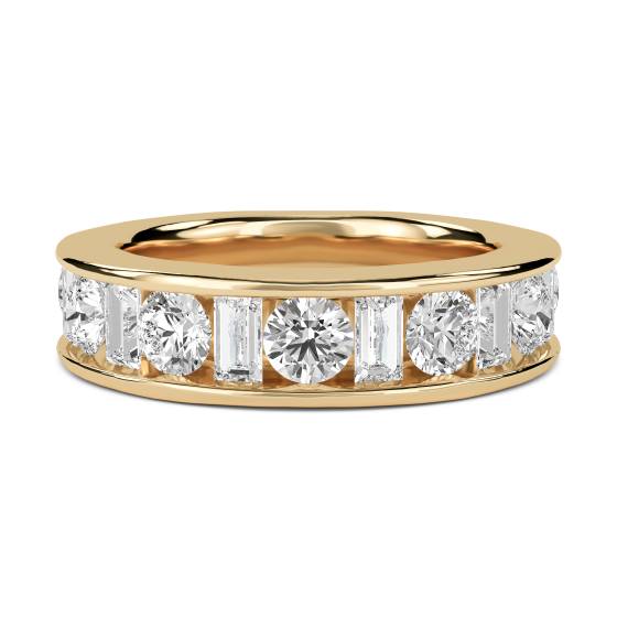 Round & Baguette Diamond Eternity Ring