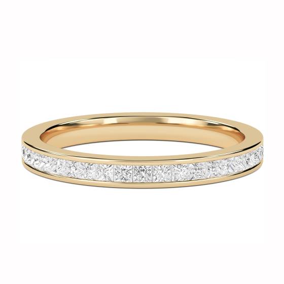 0.35ct VS/F-G Princess Diamond Cut Wedding Ring