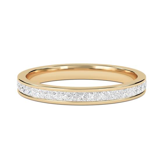 0.50ct VS/F-G Princess Diamond Cut Wedding Ring
