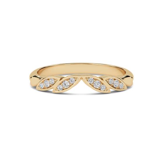 0.10ct VS/FG Round Diamond Shaped Wedding Ring