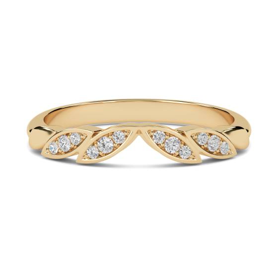 0.10ct VS/FG Round Diamond Shaped Wedding Ring