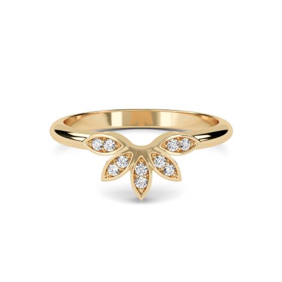 0.10ct VS/FG Round Diamond Shaped Wedding Ring
