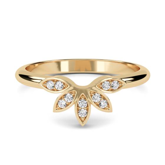 0.10ct VS/FG Round Diamond Shaped Wedding Ring