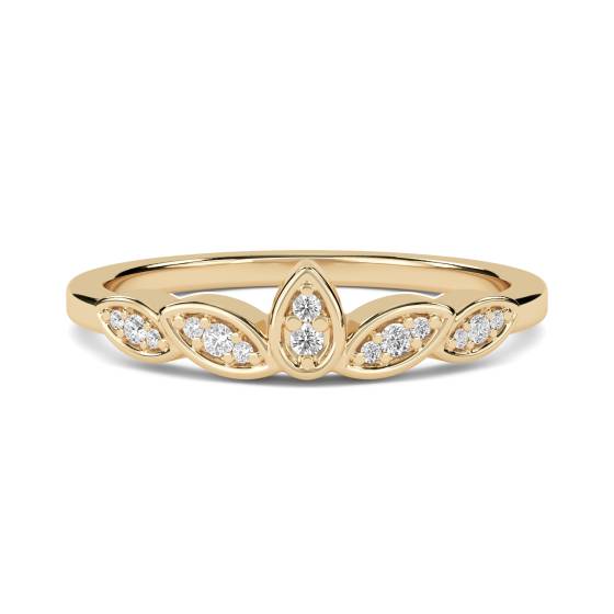0.10ct VS/F-G Round Diamond Shaped Decorative Band