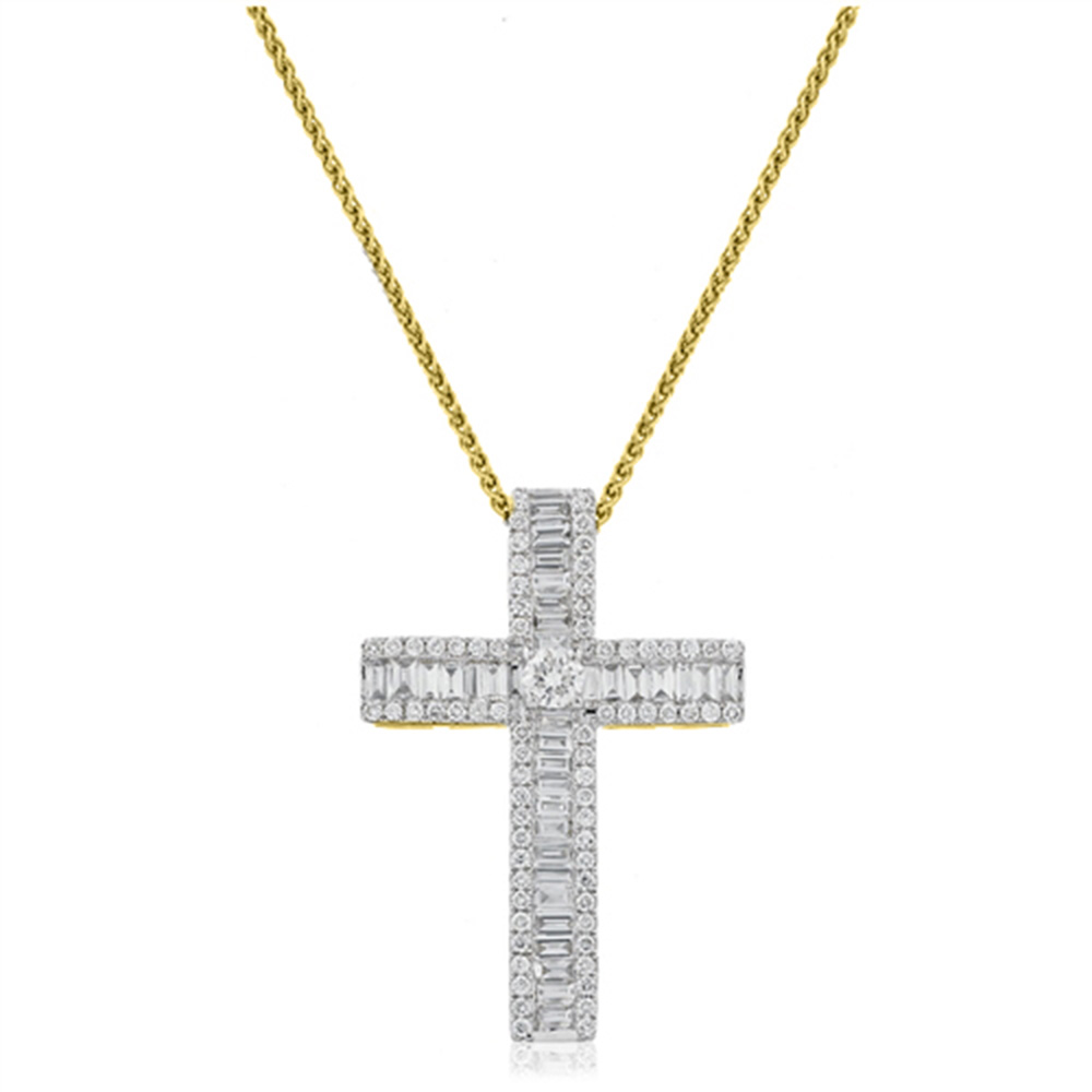 Buy Coexist Egyptian Ankh Cross Diamond Pendant Necklace in 14K White Gold