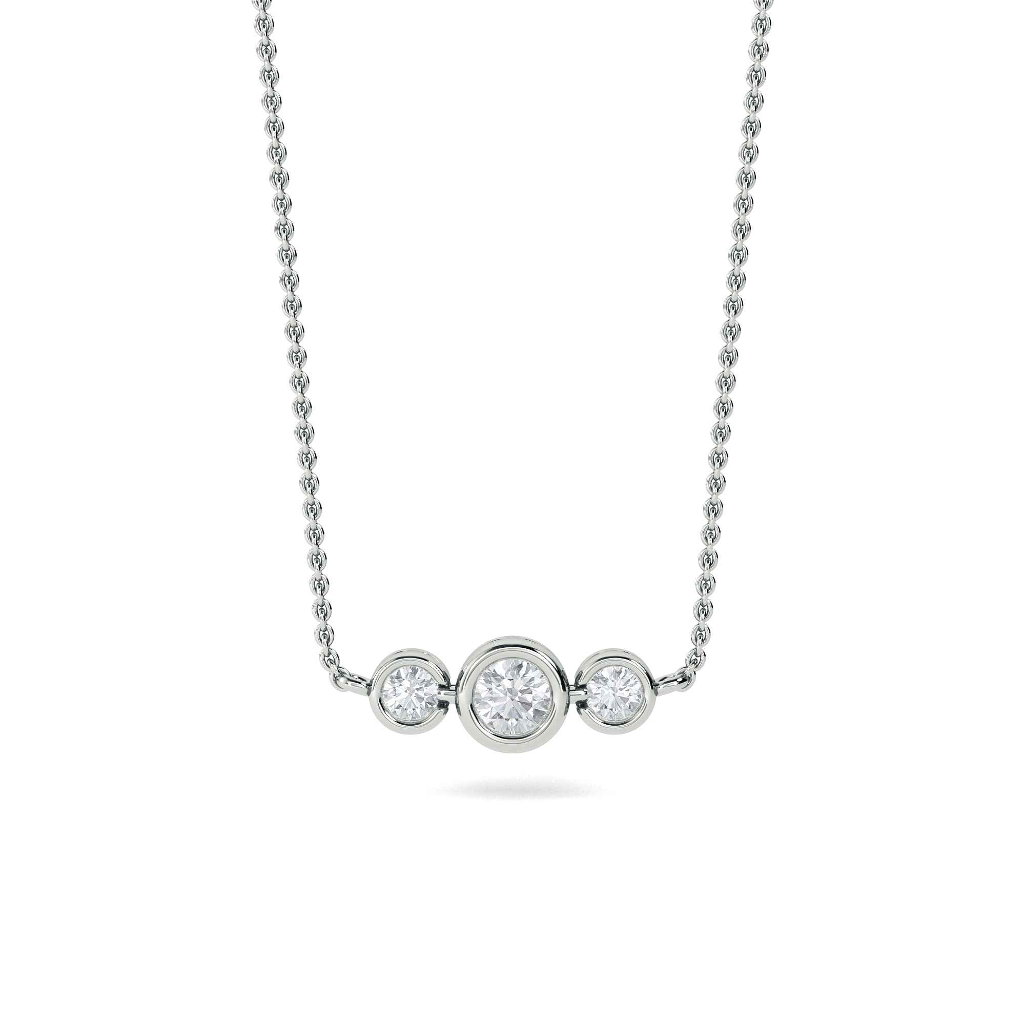 Zoë Chicco 14kt Gold 3 Diamond Bezel Horizontal Bar Necklace – ZOË CHICCO