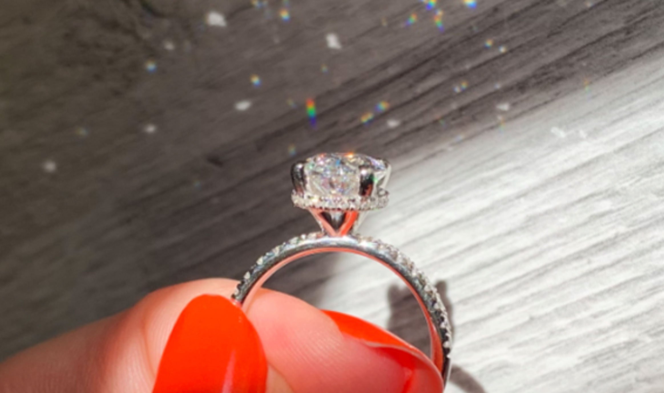 Sunburst Halo Engagement Ring | Taylor Custom Rings