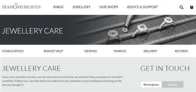 Check Out Our New Jewellery Care Page