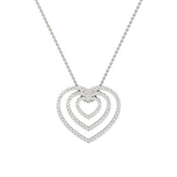 Buy quality Heart Shaped Diamond Pendant in 18k Rose Gold 9SHP10 in Pune