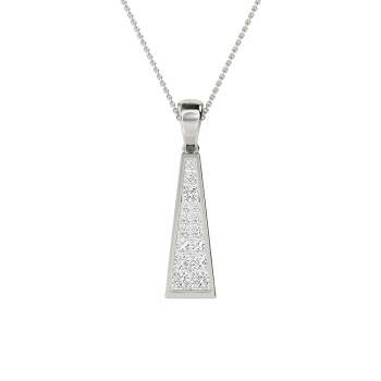 Halo Diamond Trio Past Present Future Necklace – Kingofjewelry.com