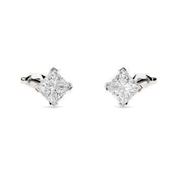 Pear & Marquise Diamond Cluster Stud Earrings in Platinum - Filigree  Jewelers