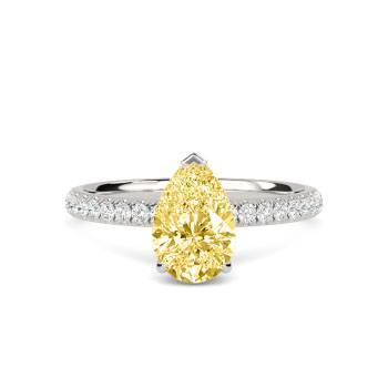 Custom Hexagon Diamond Ring in Gold - Gardens of the Sun | Ethical Jewelry