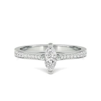 Marquise Diamond Shoulder Set Engagement Rings