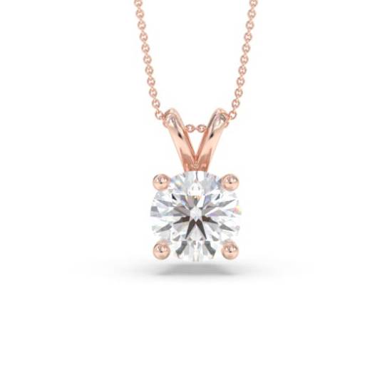 Traditional Round Diamond Pendant